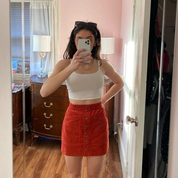 BCBG Maxazria Suede skirt - Picture 1 of 3